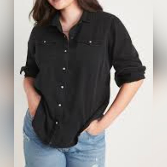 Old Navy Black Blouse - Picture 1 of 5
